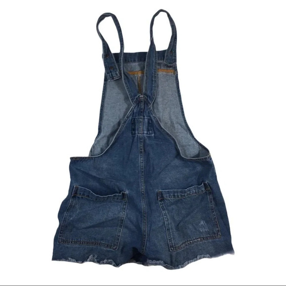 WJ364 Forever 21 VSCO Girl Denim Jean Overalls 26 - Picture 4 of 4